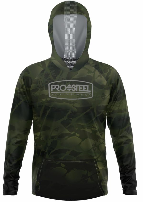Pro Steel Hoodie Kango Element Camo Green - 2XL