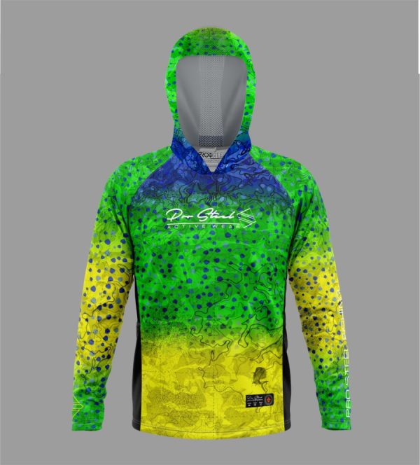 Pro Steel Hoodie Fishskin Mahi Mahi - S
