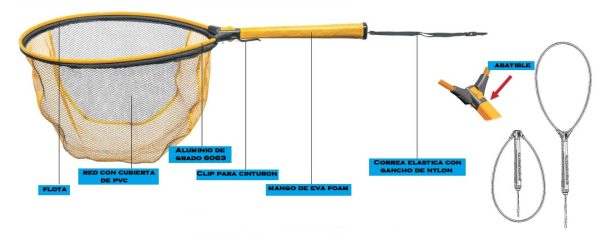 Black Paw Fold N Float Net Olive/Black - Imagen 2