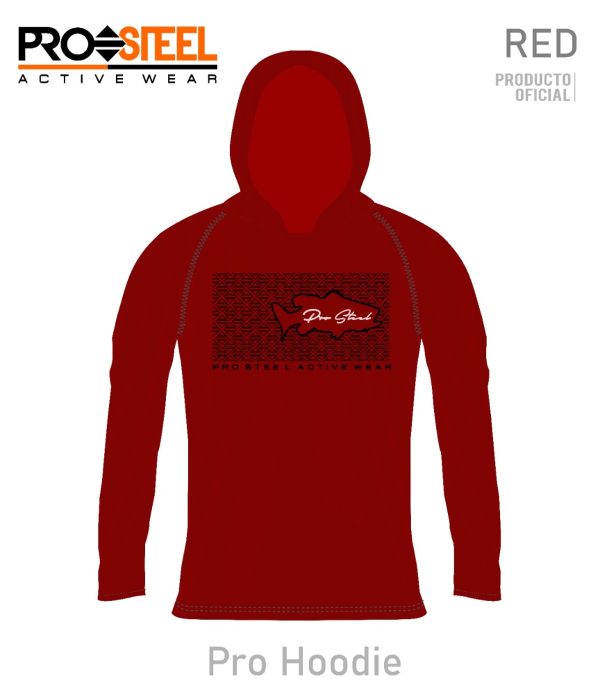 Pro Steel Pro Hoodie Red (Algodon) - XXL